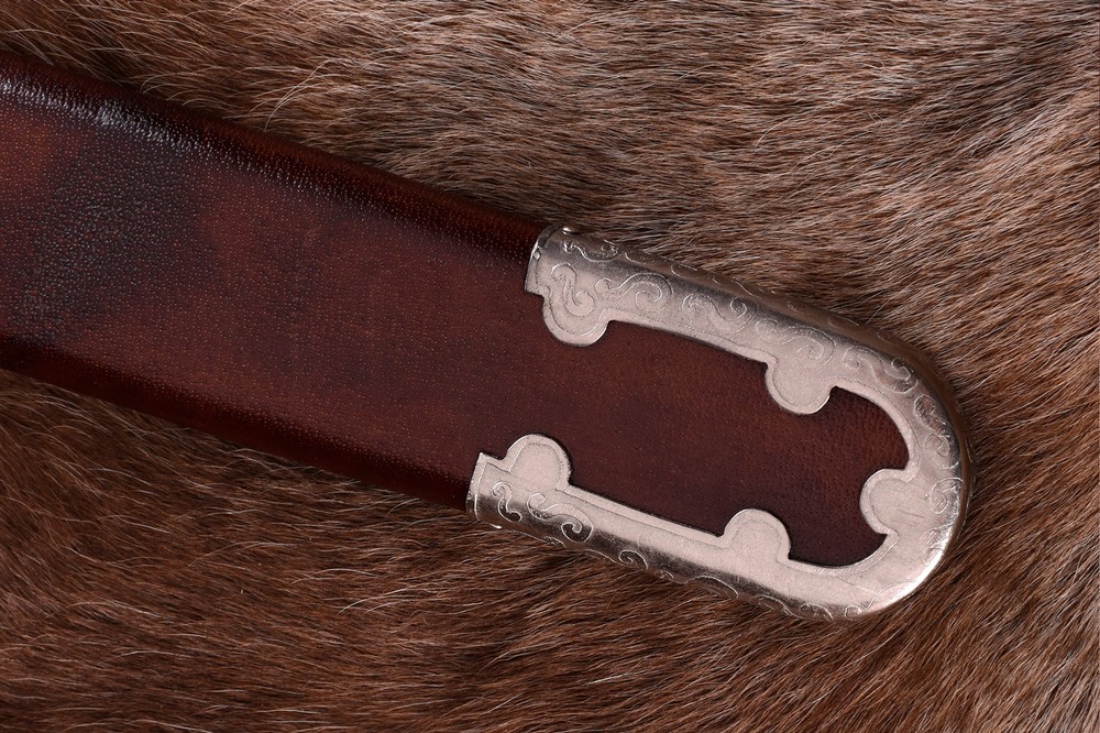 Vendel period sword with sheath, mint brass handle