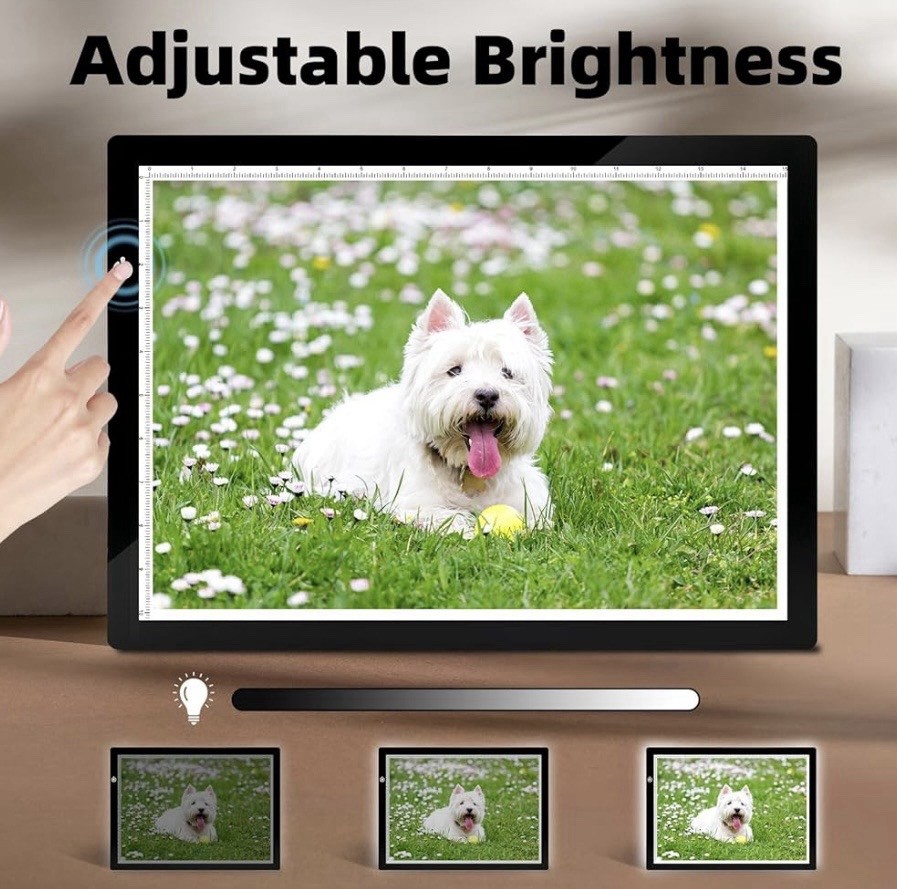 RTjoy A3 Slim LED Light Tracing Box Pad Adjustable USB Powered Board NEW