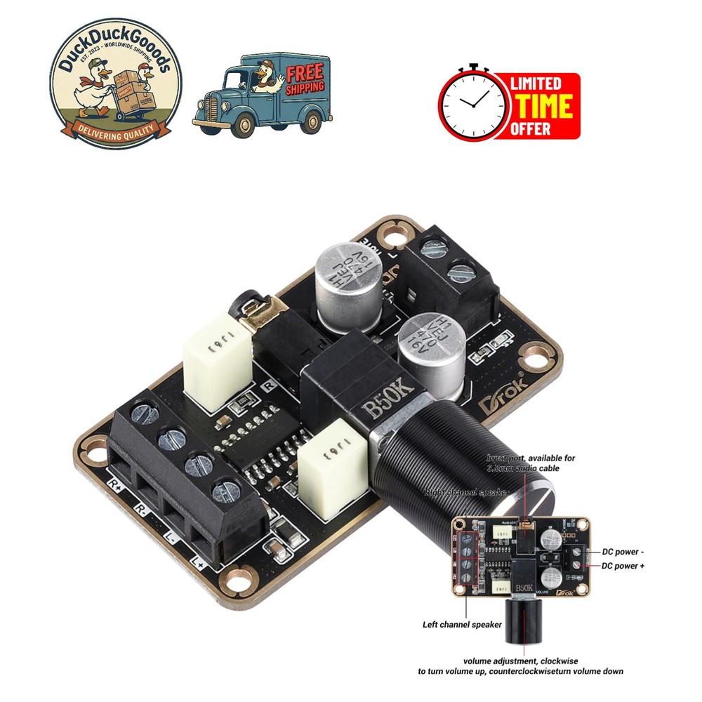 Safe and Reliable 5V Digital Amplifier Module with Dual Channel Performance