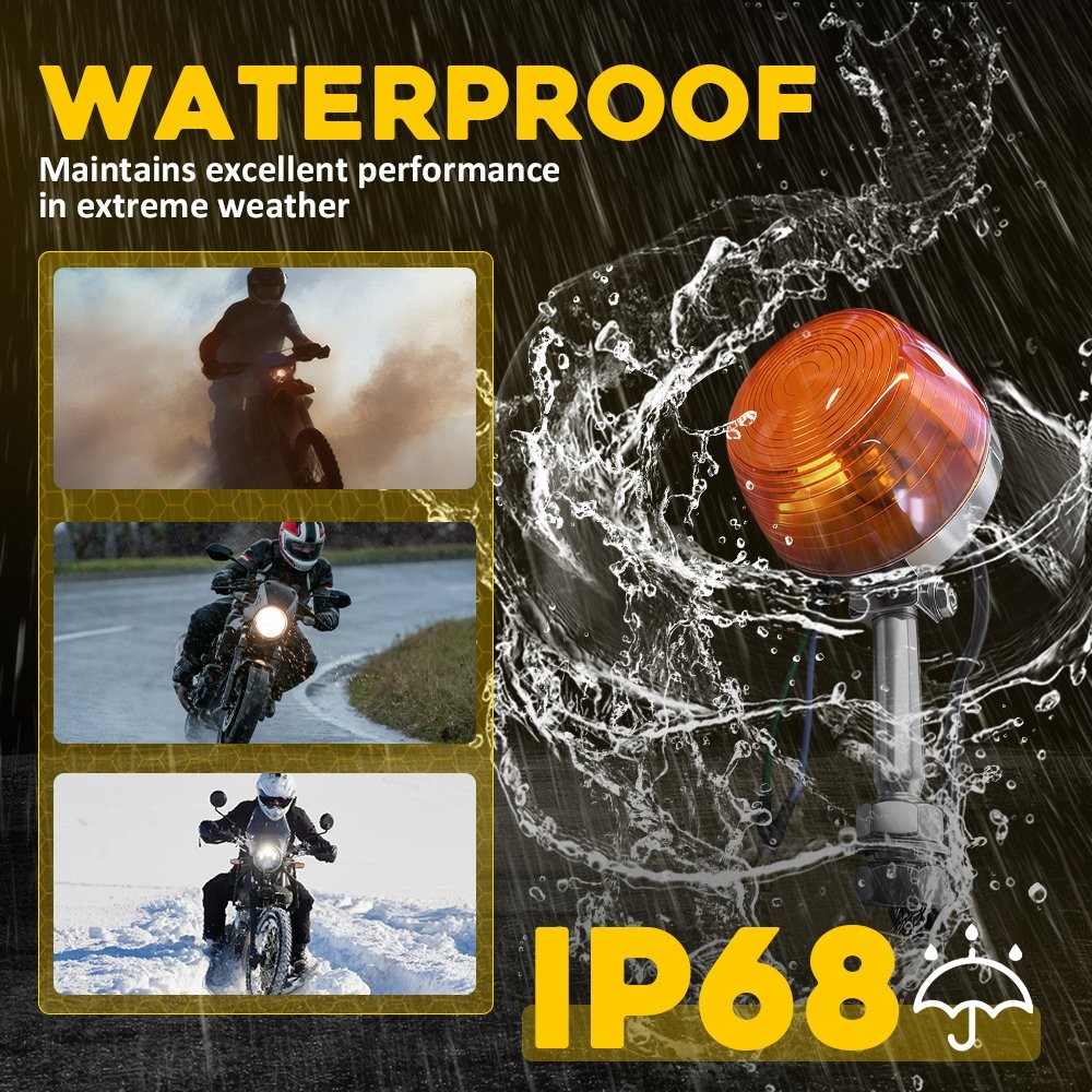 Turn Signal Blinker Light Amber indicator Blinker For Honda MT125 Elsinore 74-76