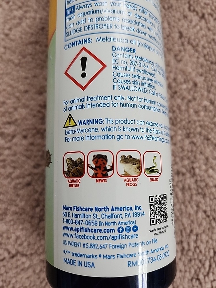 API TURTLE FIX Antibacterial Turtle Remedy 8-Ounce Bottle