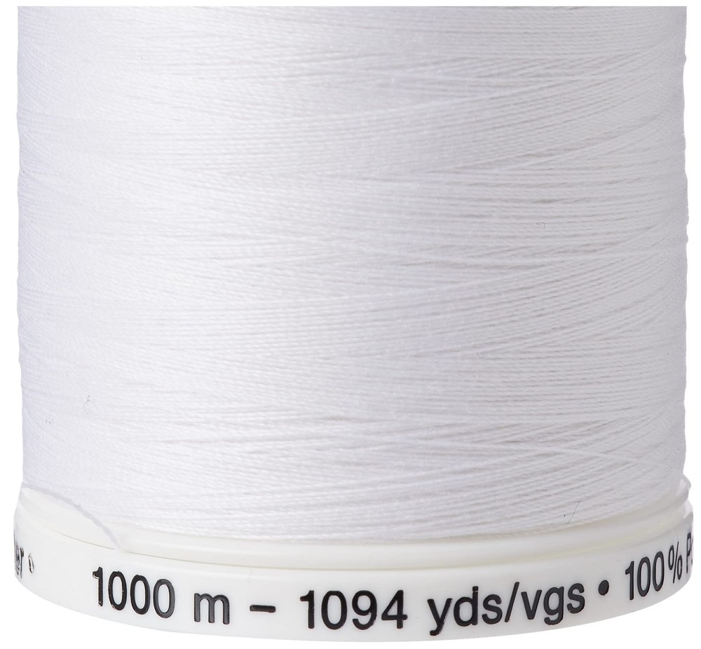Gutermann Sew All Thread 1000M White High Quality Durable Sewing Thread