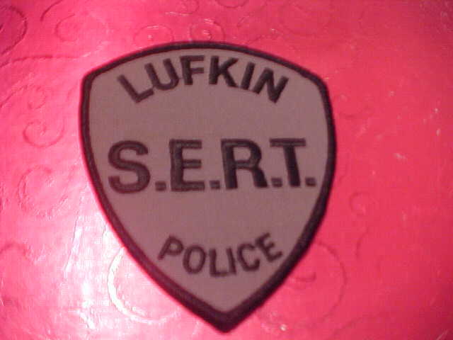 LUFKIN TEXAS S.E.R.T. POLICE PATCH SHOULDER SIZE UNUSED