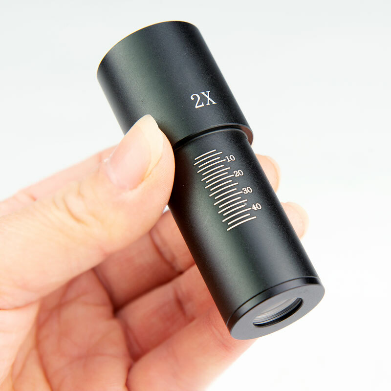 1PC 2X Microscope Barlow lens Magnifying Eyepiece for Biological Microscope
