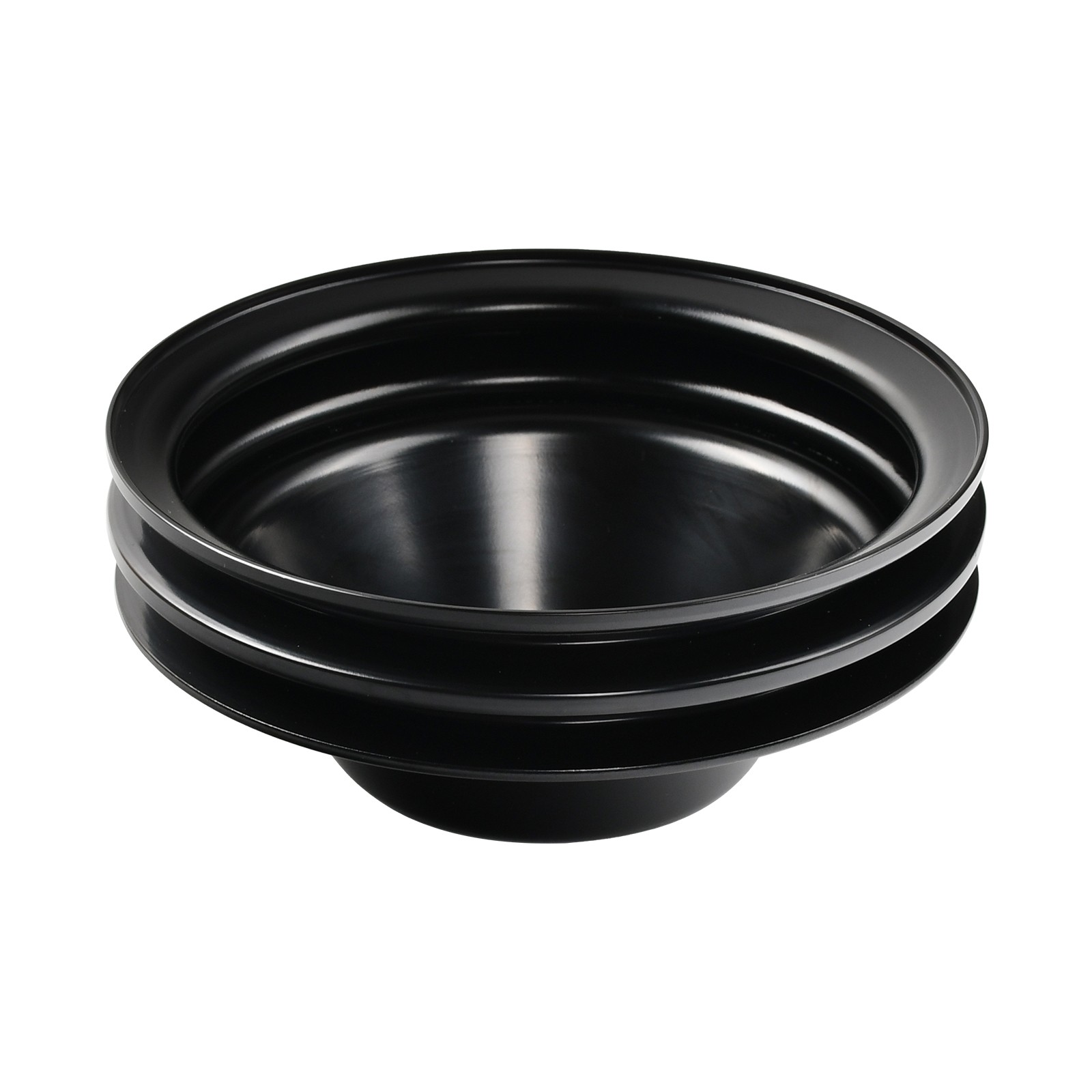 For SBC Chevy 350 Double Groove Black Steel Long Water Pump & Crankshaft Pulley