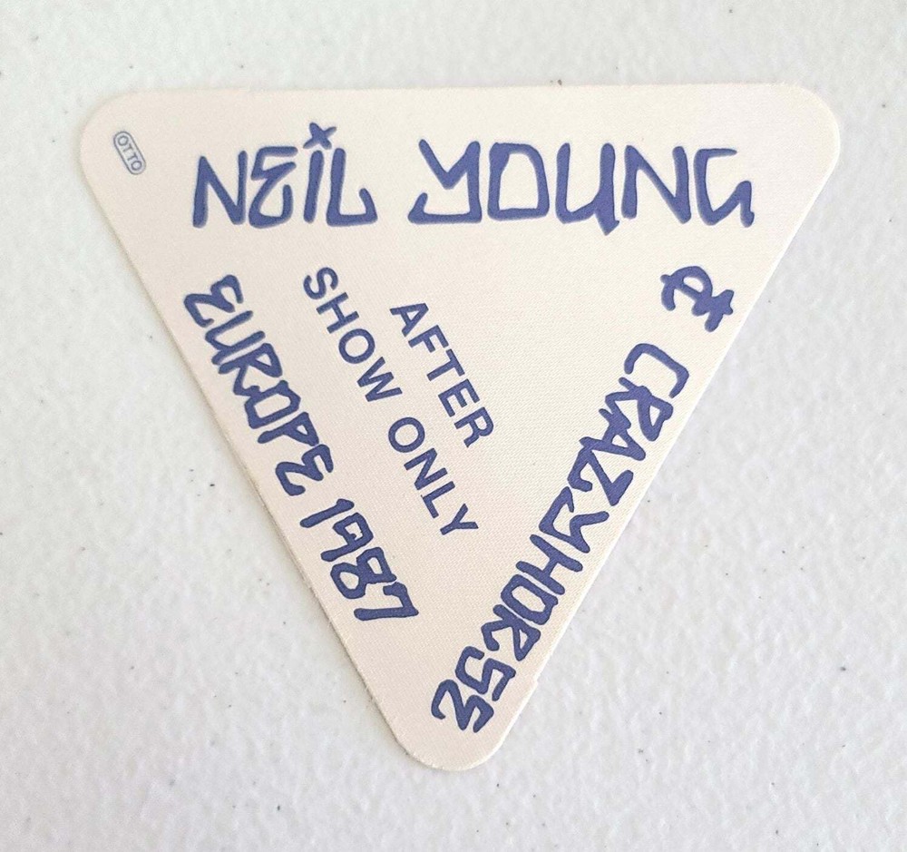 Neil Young Europe Tour 1987 After Show Only Backstage Pass OTTO