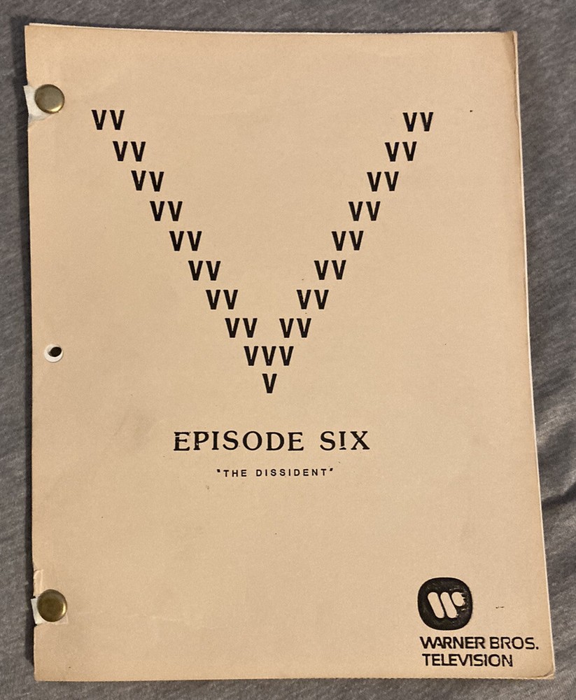V  Sci Fi  1984 TV Series Script Episode THE DISSIDENT ~ROBERT ENGLUND