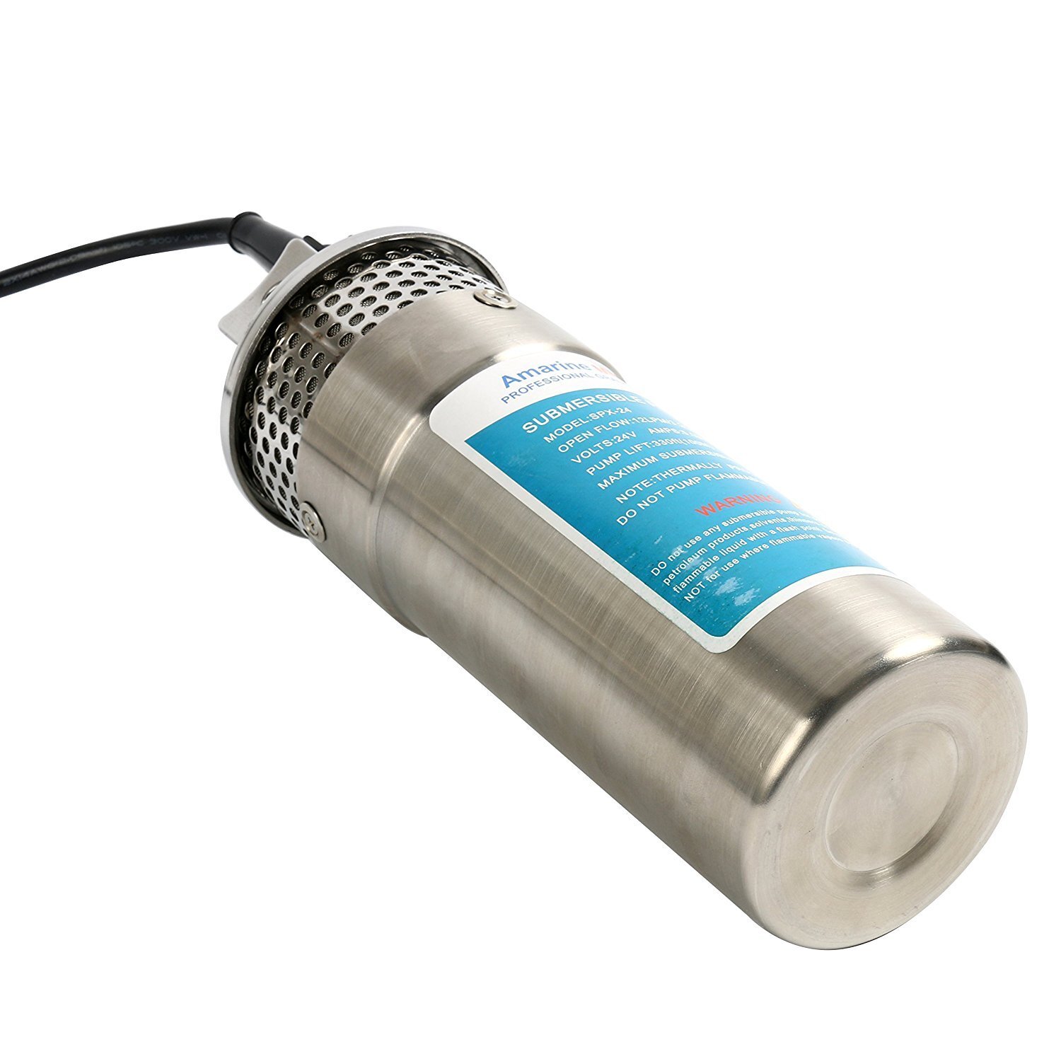  DC 24V 3.2GPM Submersible Deep Well Water Pump Alternative Energy Solar Battery