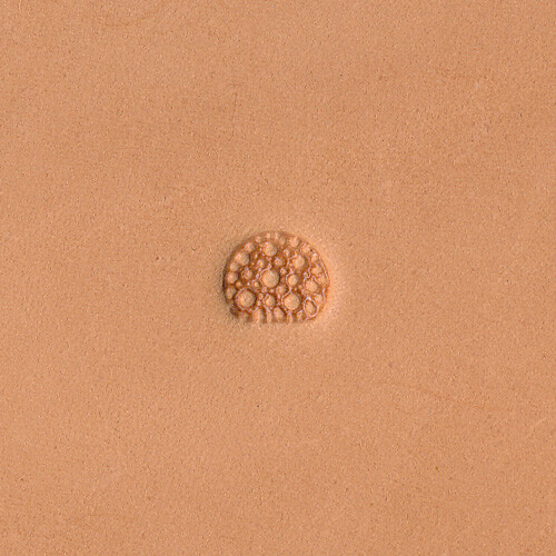 Matting Pebble Texture Round Medium M887 Leather Stamp