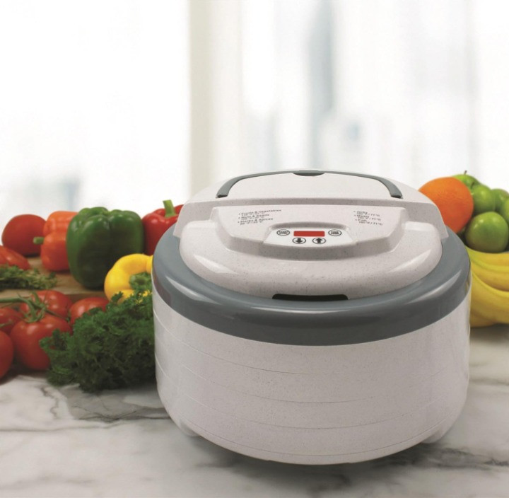 Deshidratador Digital 4 Bandejas Snacks Fruta Carne Verduras Gris, Nuevo