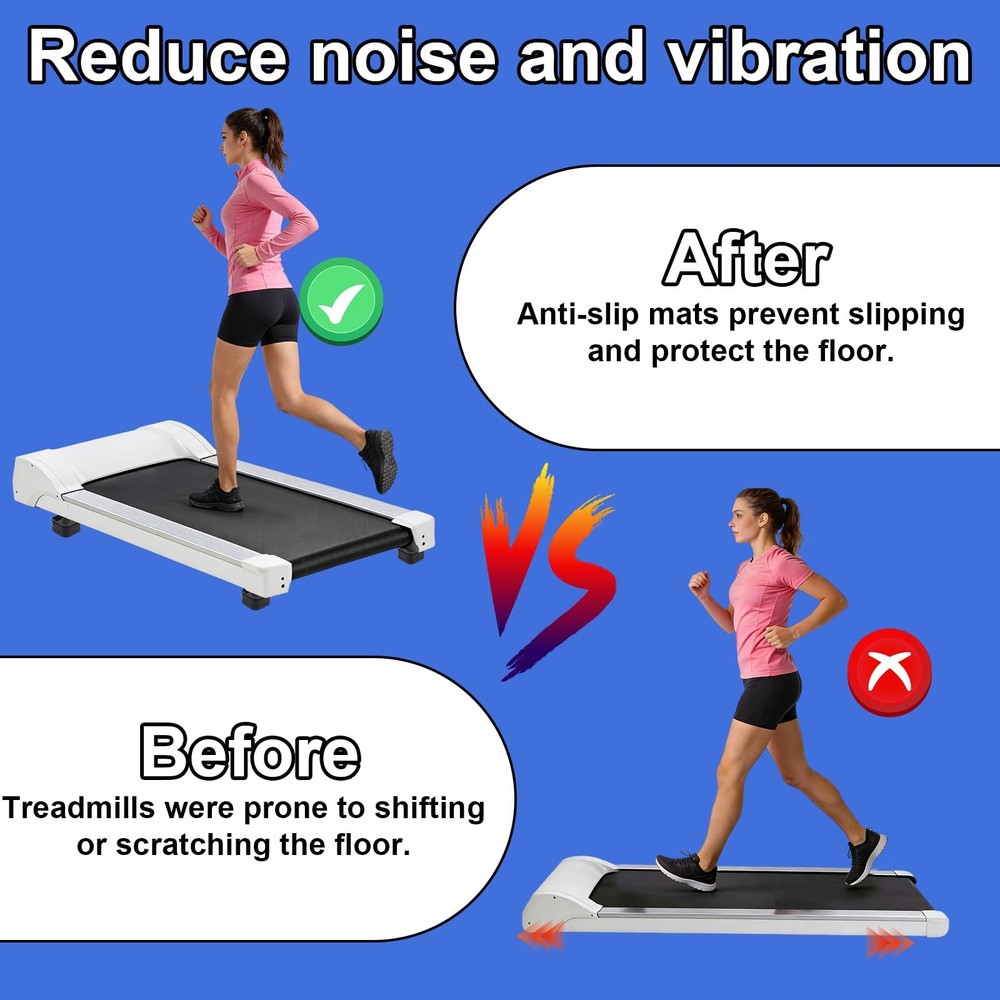 4pcs Treadmill Incline Riser Blocks, Walking Stackable Height Adjustable Incl...