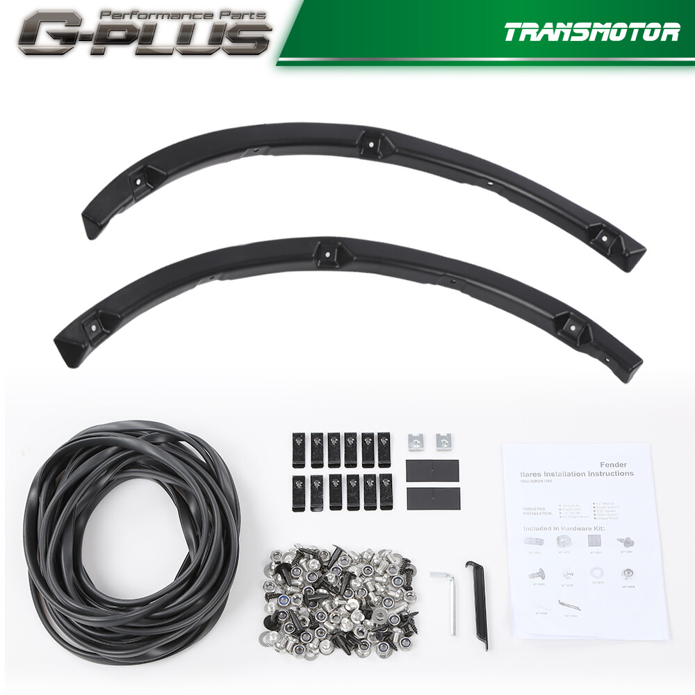 [4PCS] FIT FOR 2009-2014 FORD F150 POCKET-RIVETED STYLESIDE WHEEL FENDER FLARES