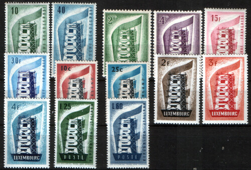 Europe 1956 Complete MNH