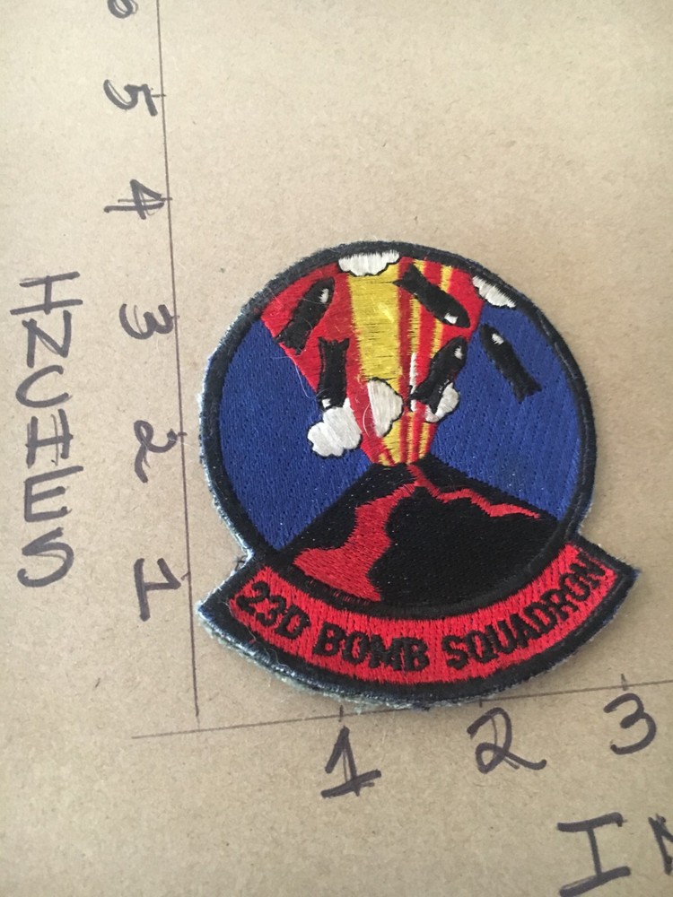USAF 23rd Bomb Squadron patch 6/1/25 with hook & loop back
