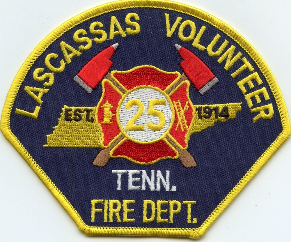 LASCASSAS TENNESSEE TN VOLUNTEER FIRE PATCH
