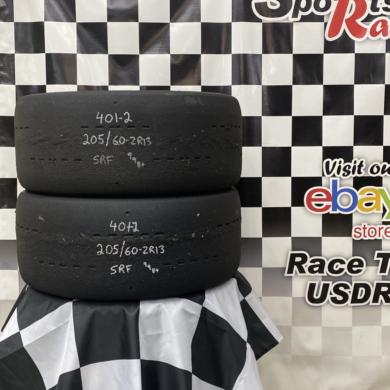 401-2 USDRRT HOOSIER DOT Road Race Tires SRF 205/60-ZR13