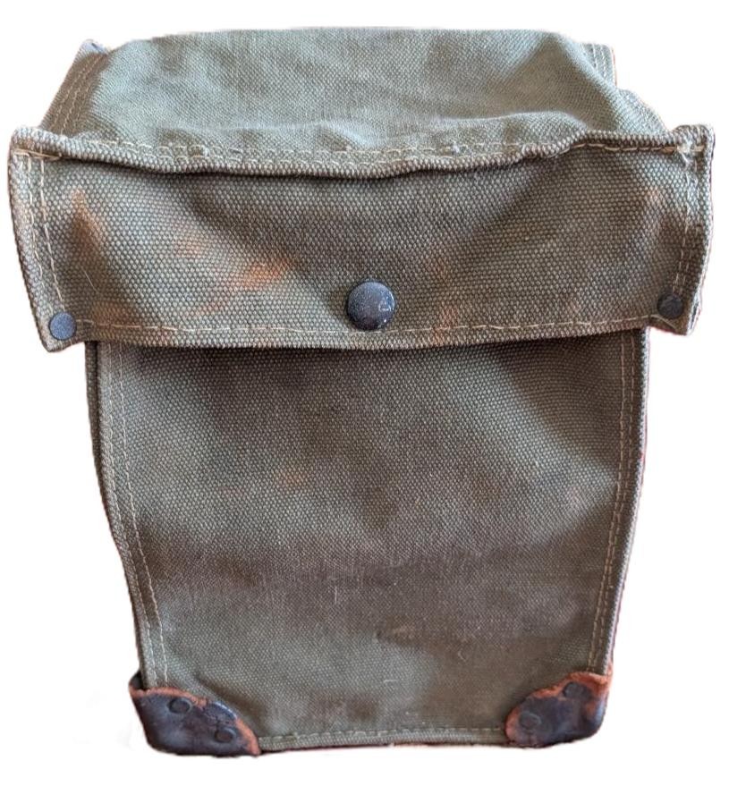 WWII Field Telephone Case Canvas & Leather