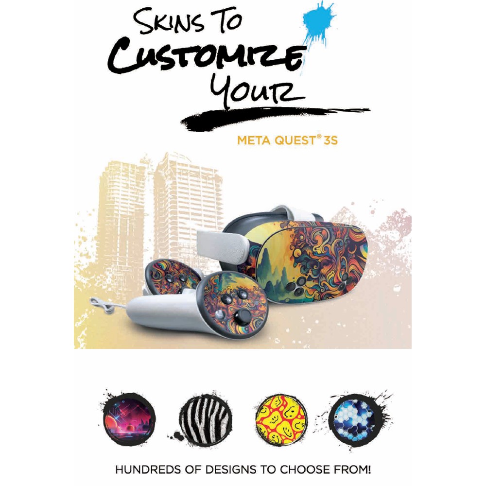 Meta Quest 3S 256GB VR Headset + Black Xbox Controller + MightySkins Code Bundle