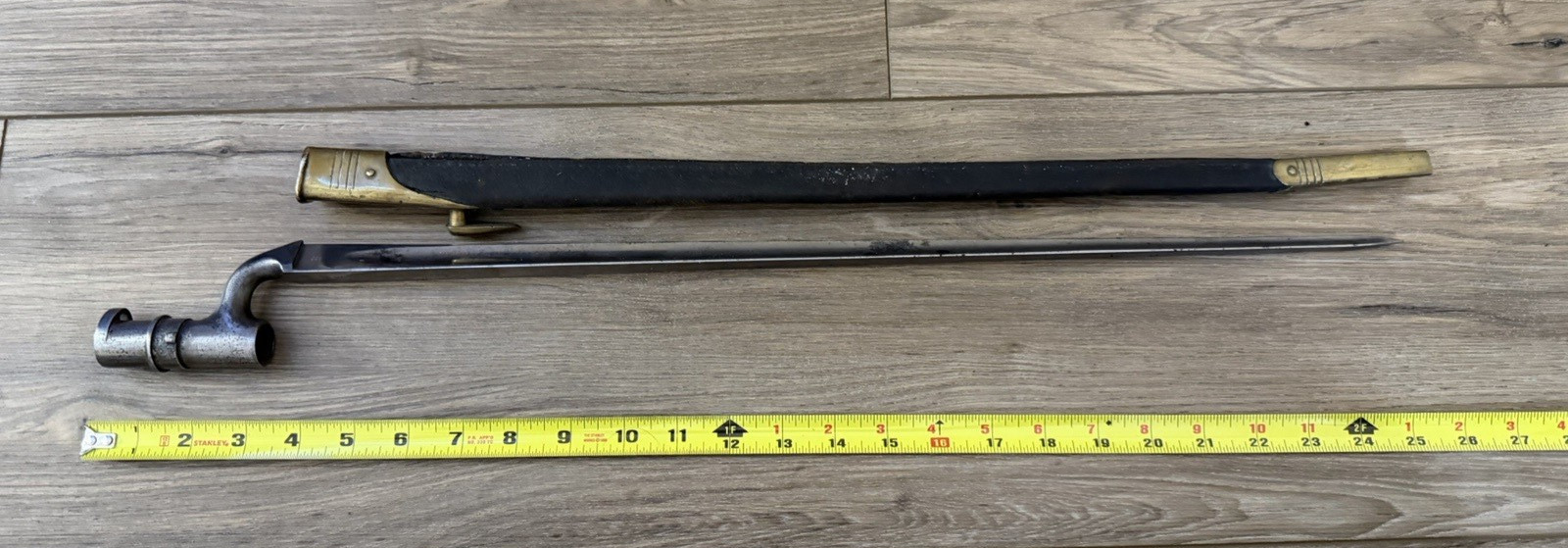 Zulu War Era British Pattern 1876 Martini-Henry Rifle Socket Bayonet!