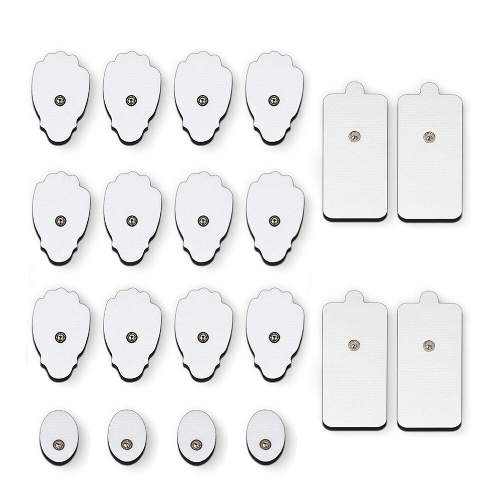 40PCS Snap On Replacement Pads For Pulse Massager & Electrode Tens Unit US