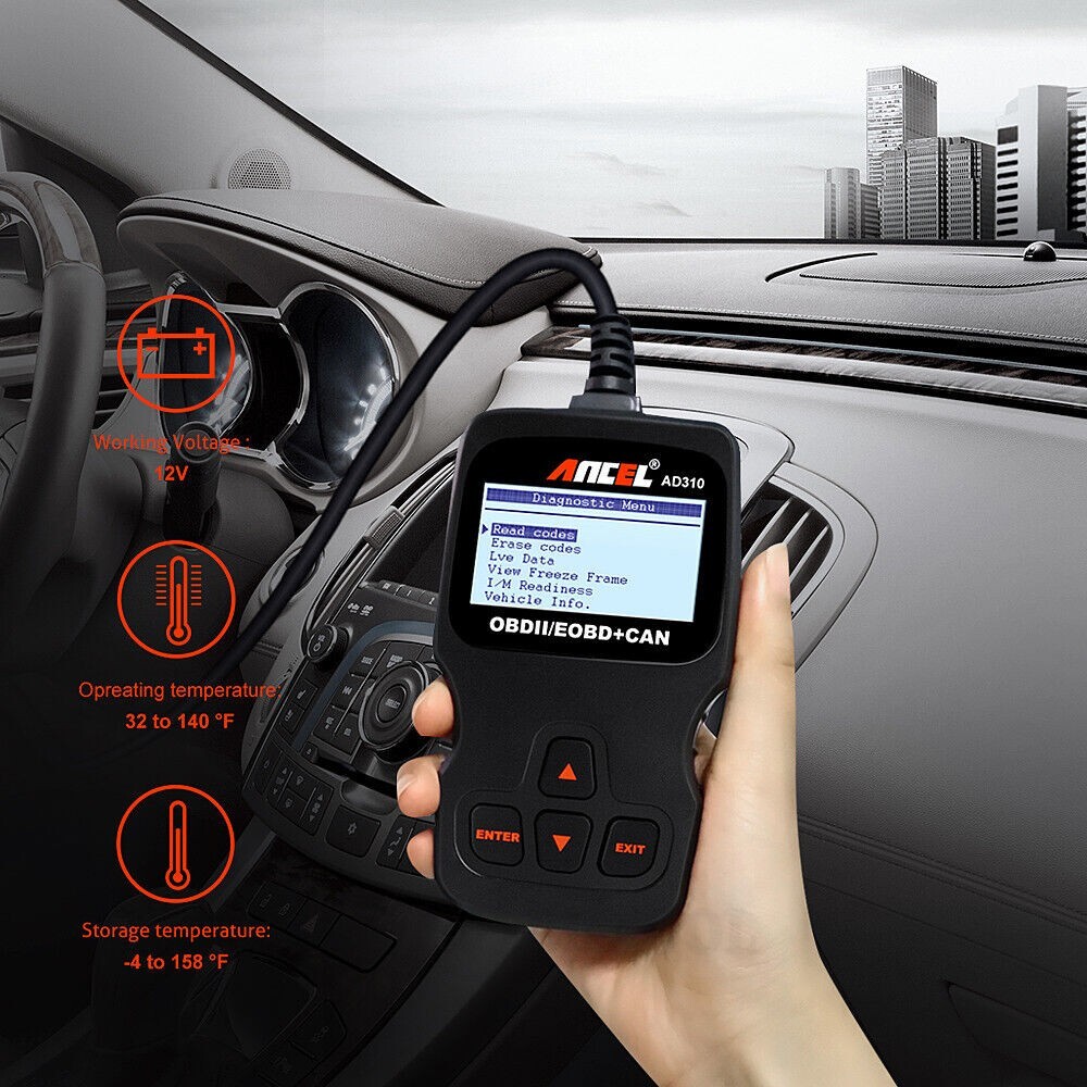 Chevrolet Silverado OBD2 Car Fault Code Service Reader Reset Scanner AD310 Tool