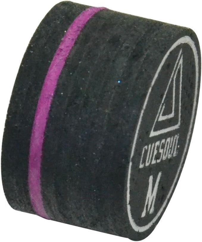 Versatile Medium Hardness Glue-On Cue Tips for Enhanced Billiard Performance