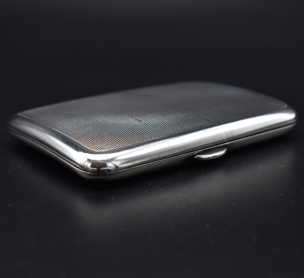Antique Asprey Solid Silver Cigarette Case Ladies 1942