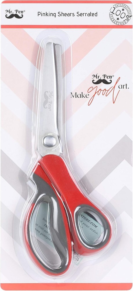 Classic Style Pinking Shears with Serrated Edge - Versatile Crafters' Tool