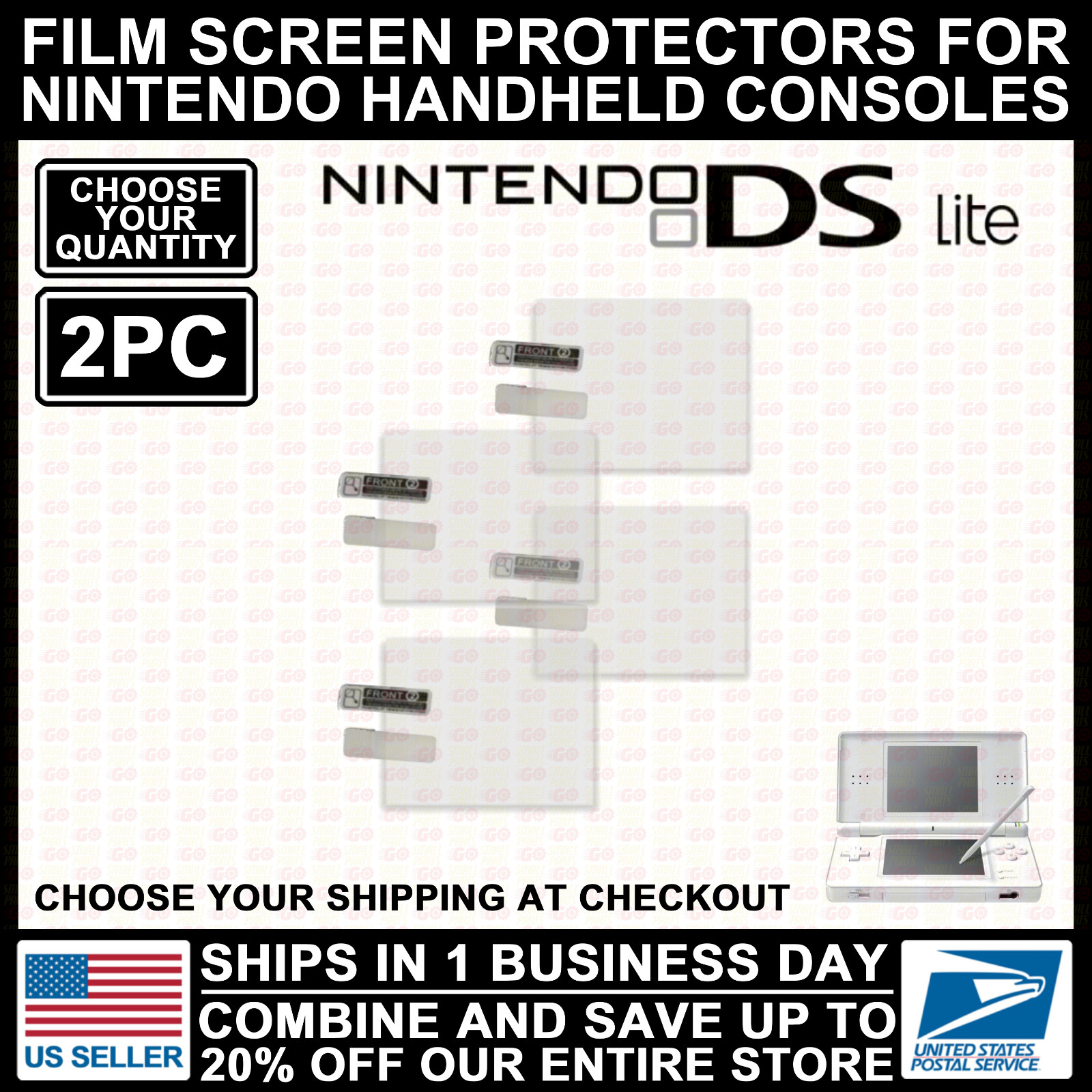 NEW Film Plastic Screen Protector For Nintendo DS Lite NDSL DSL