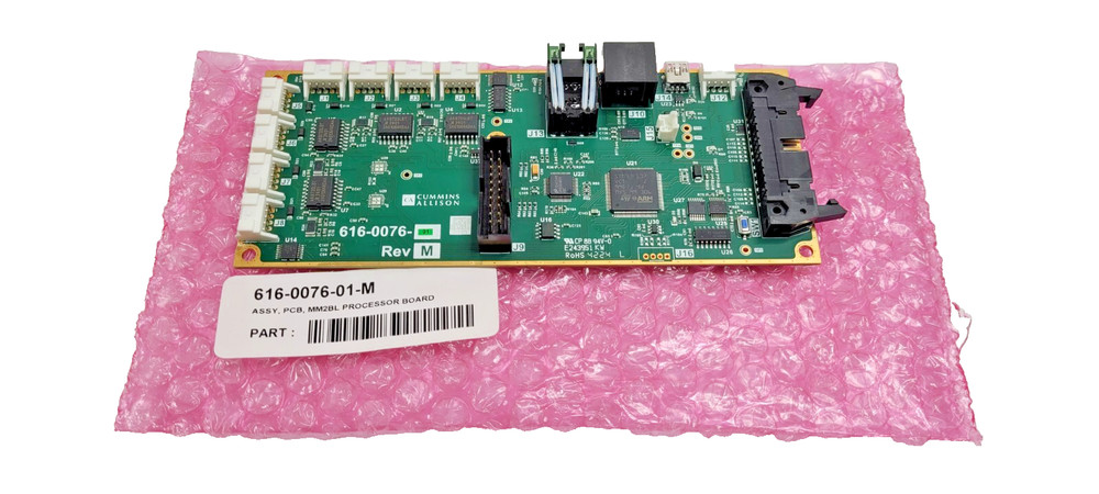 Cummins Allison 616-0076-01 Rev. M MM2 B LOGIC Processor Board Assembly