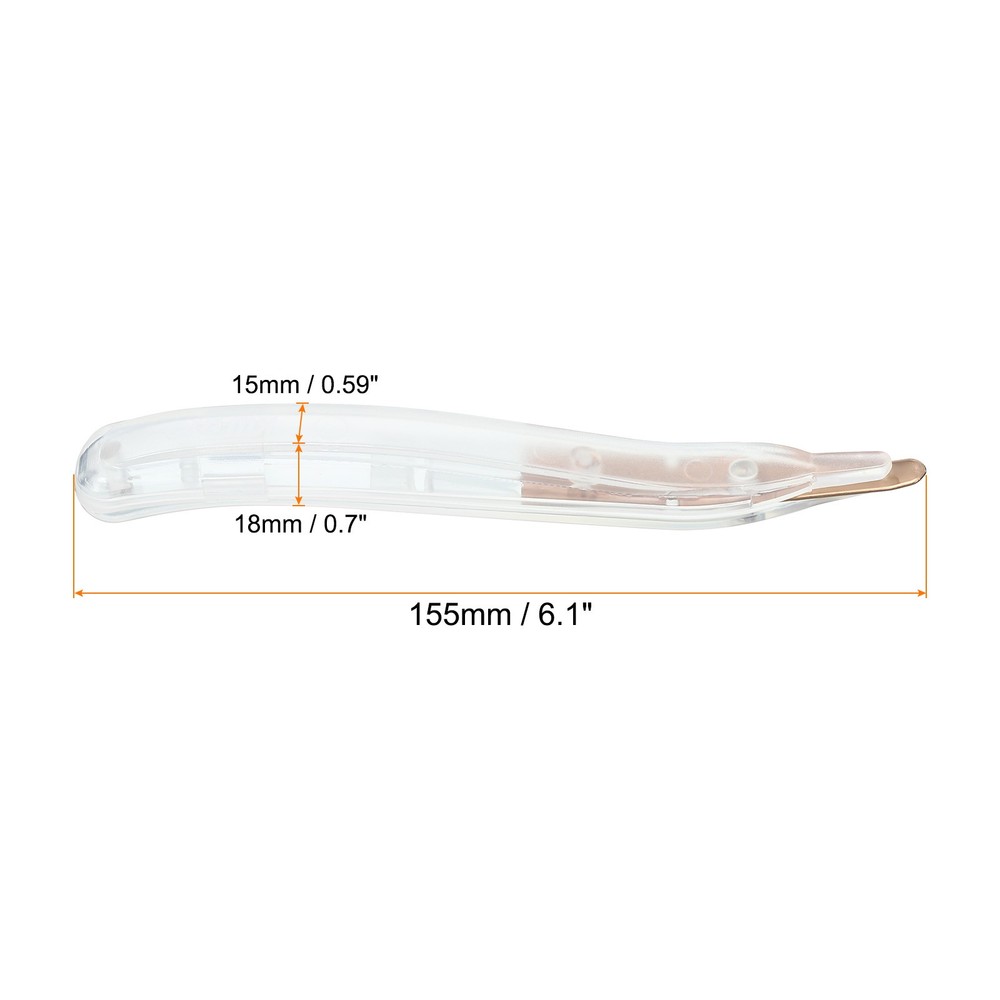 2Pcs Staple Remover Magnetic Staple Puller Removal Tool Clear