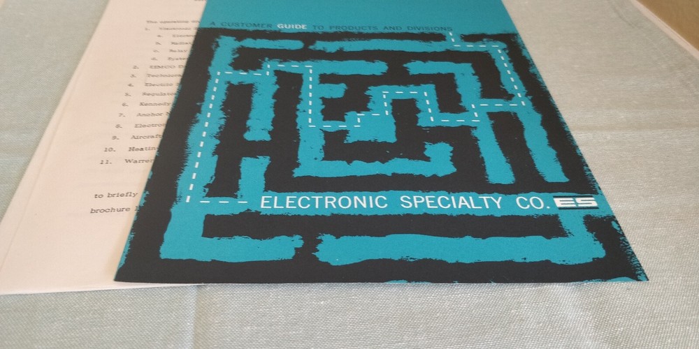 1950s ~ Electronic Speciality Co. ~ Guide to Divisions