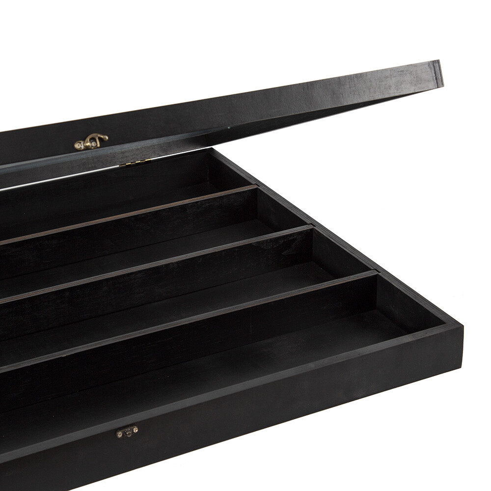 Sports Card Display Case 36 Graded Cards Baseball Wooden Frame UV Protection