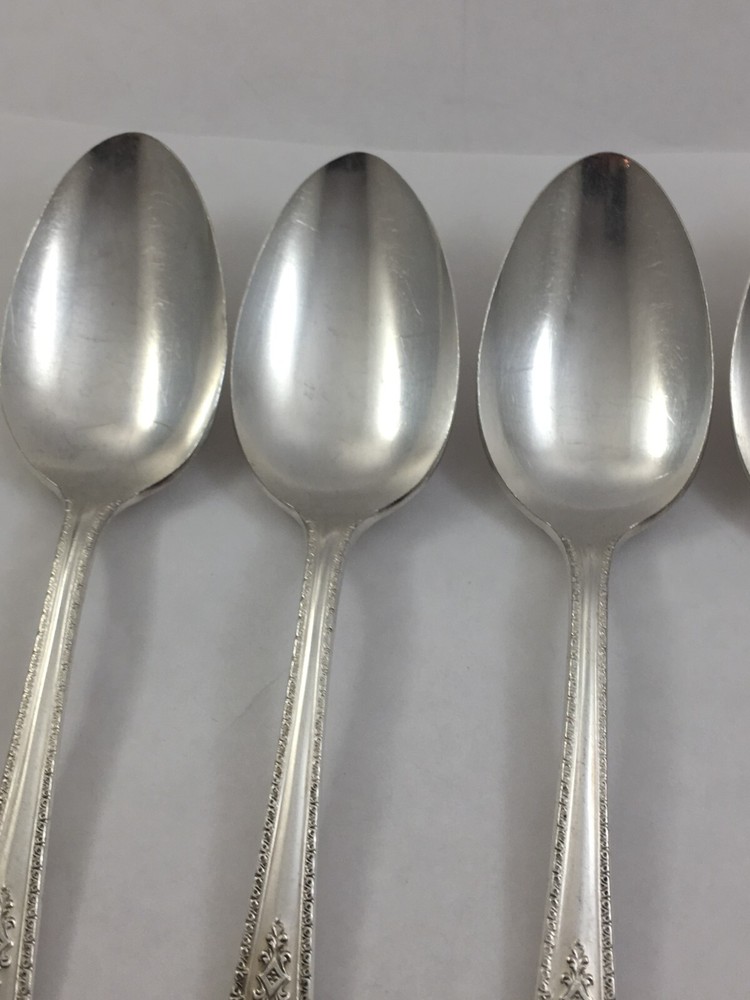 PEERLESS Silverplate ONEIDA BERKELEY 1929 Silverware 5 Teaspoons Flatware