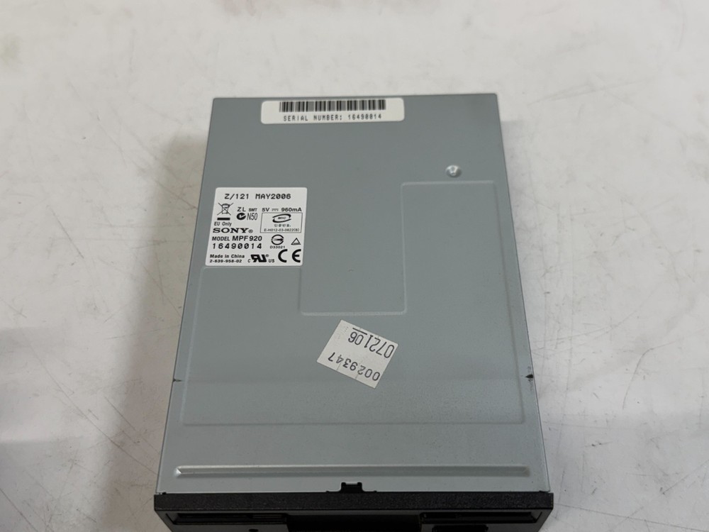 Sony MPF920 3.5" 1.44MB Floppy Disk Drive 34-Pin Interface