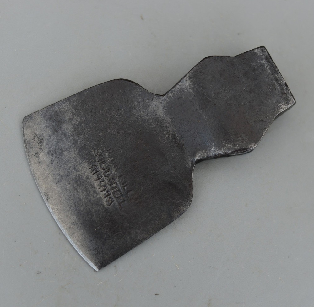Vintage John Riley Axe Head Solid Steel England