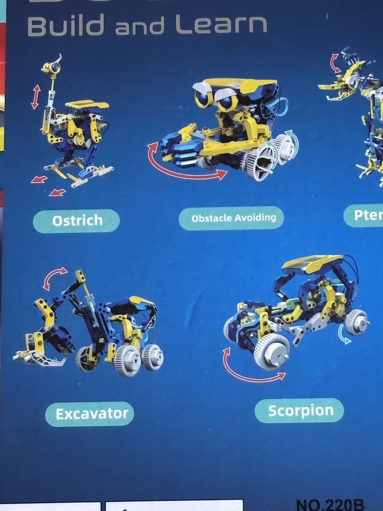 Solar Robot Creation Kit Build 11 Different Robots STEM Educational Toy