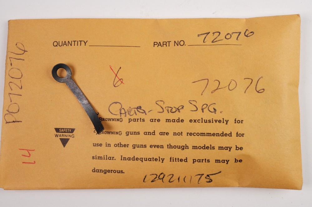 Browning 92 & 65 Cartridge Stop Spring 72076