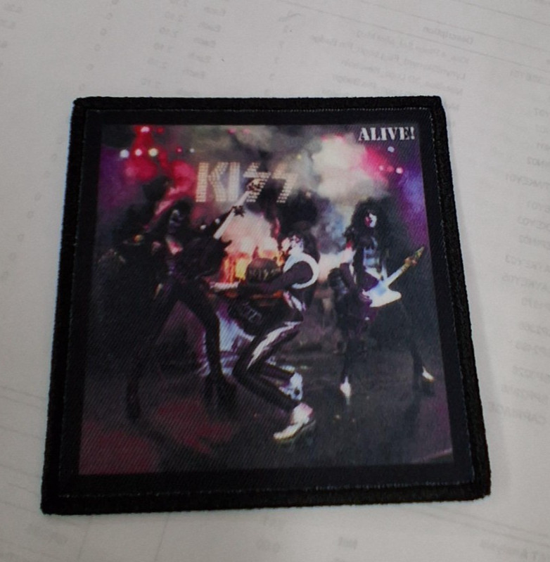 KISS PATCH NEW  RARE COLLECTABLE PRINTED ENGLISH IMPORT