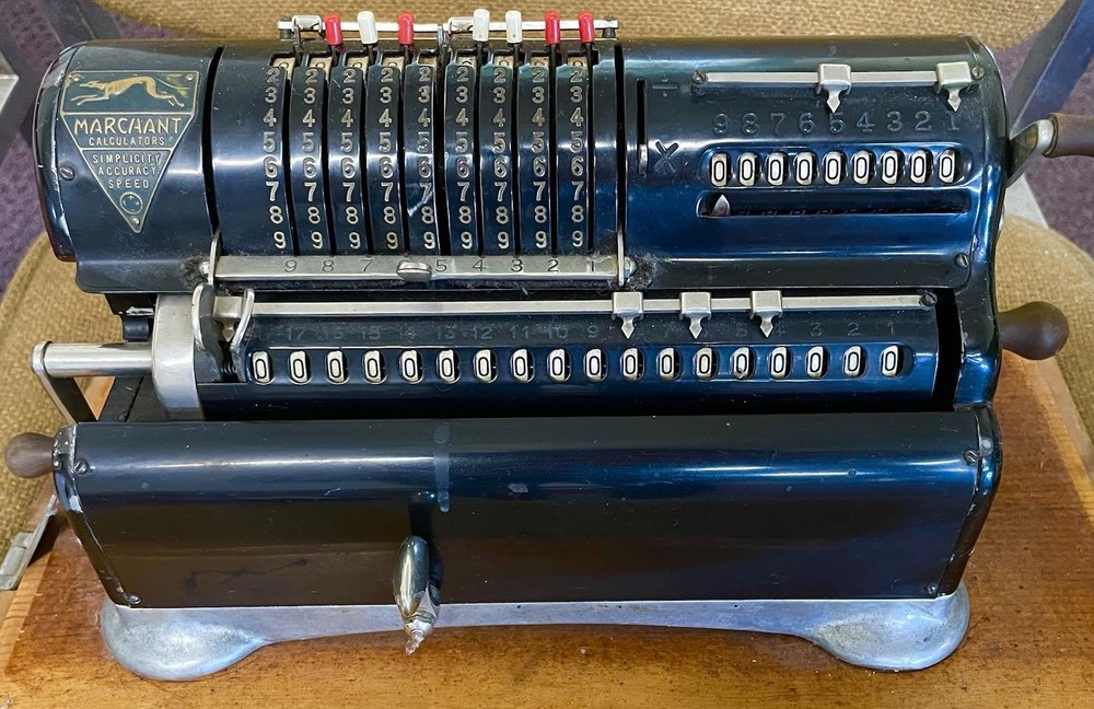 Antique Marchant Adding Calculating Machine Pony RARE READ