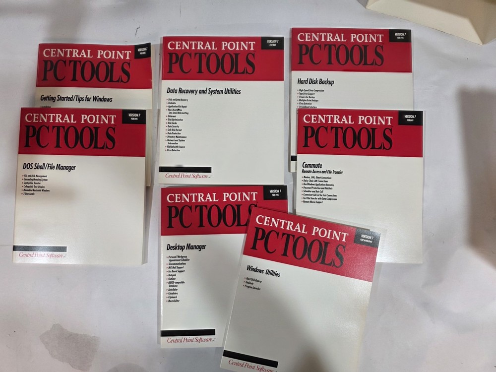 Vintage Central Point PC Tools Utility Software V7.1 Full Kit