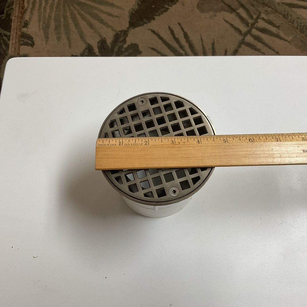 4 1/2-Inch Nickel Bronze Adjustable Floor Drain