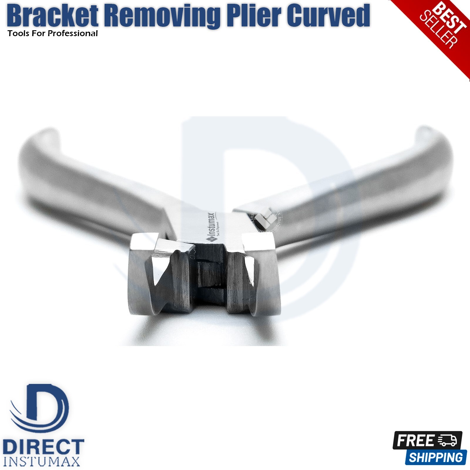 Dental Bracket Removing Plier Curved Ortho Braces Remover Surgical Instrument