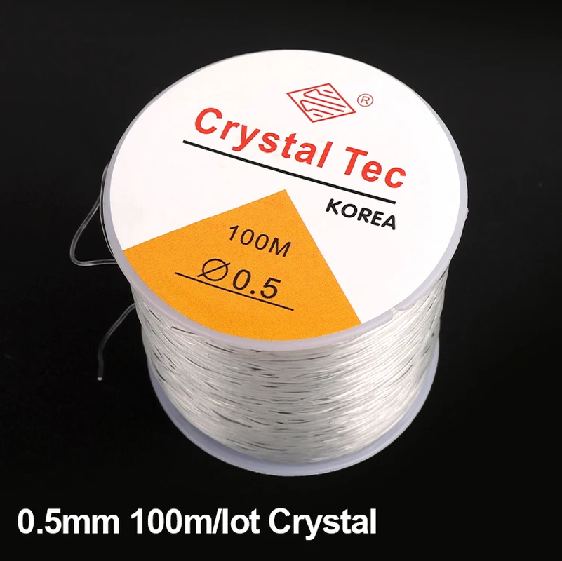 Strong Elastic Crystal Beading Thread Cord Jewelry Making Stretchable Thickness