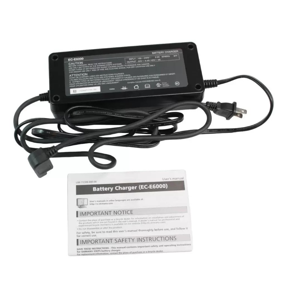 SHIMANO Steps EC-E6000-2 Charger BT E6000 E6010 E8000 SM-BTE60 - NEW