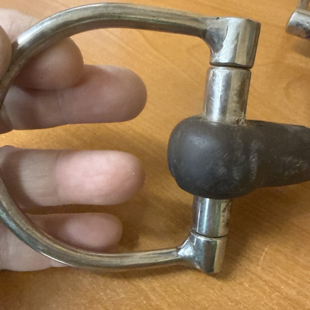 D Ring Single Joint Snaffle Rubber Mouth 5.5”