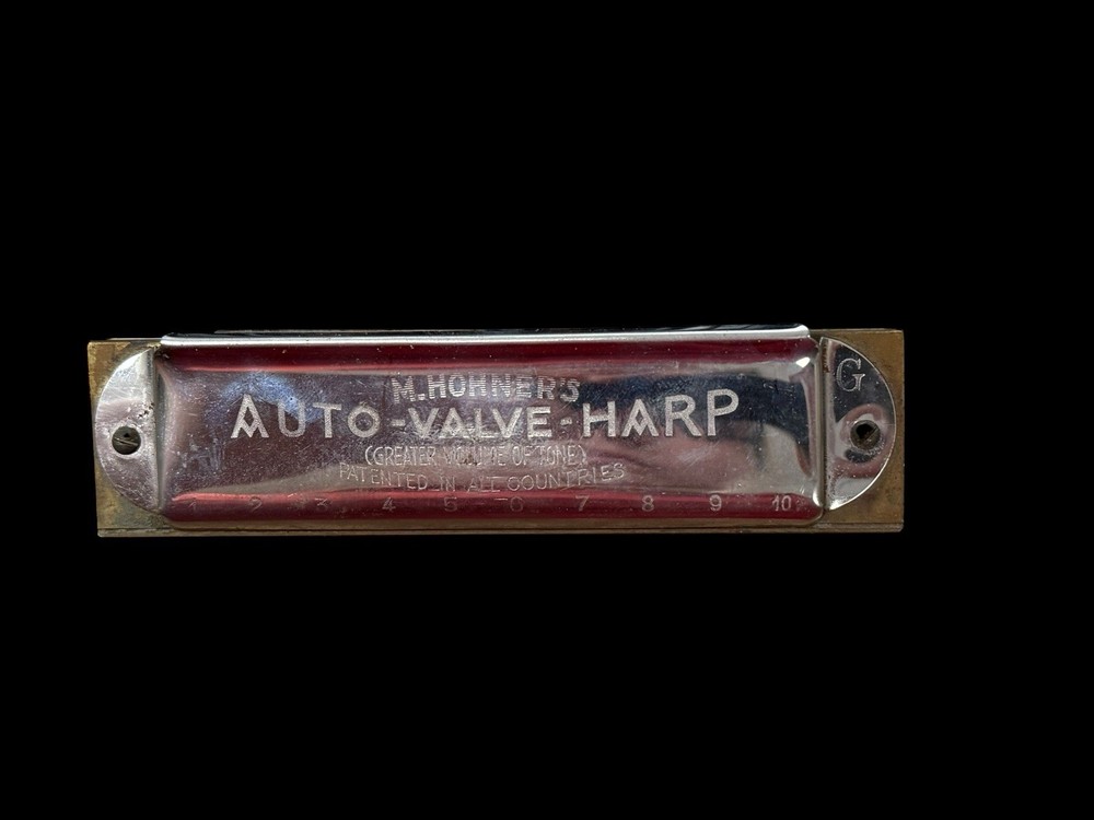 Vintage M. Hohner Auto Valve Harp Harmonica- Model 105