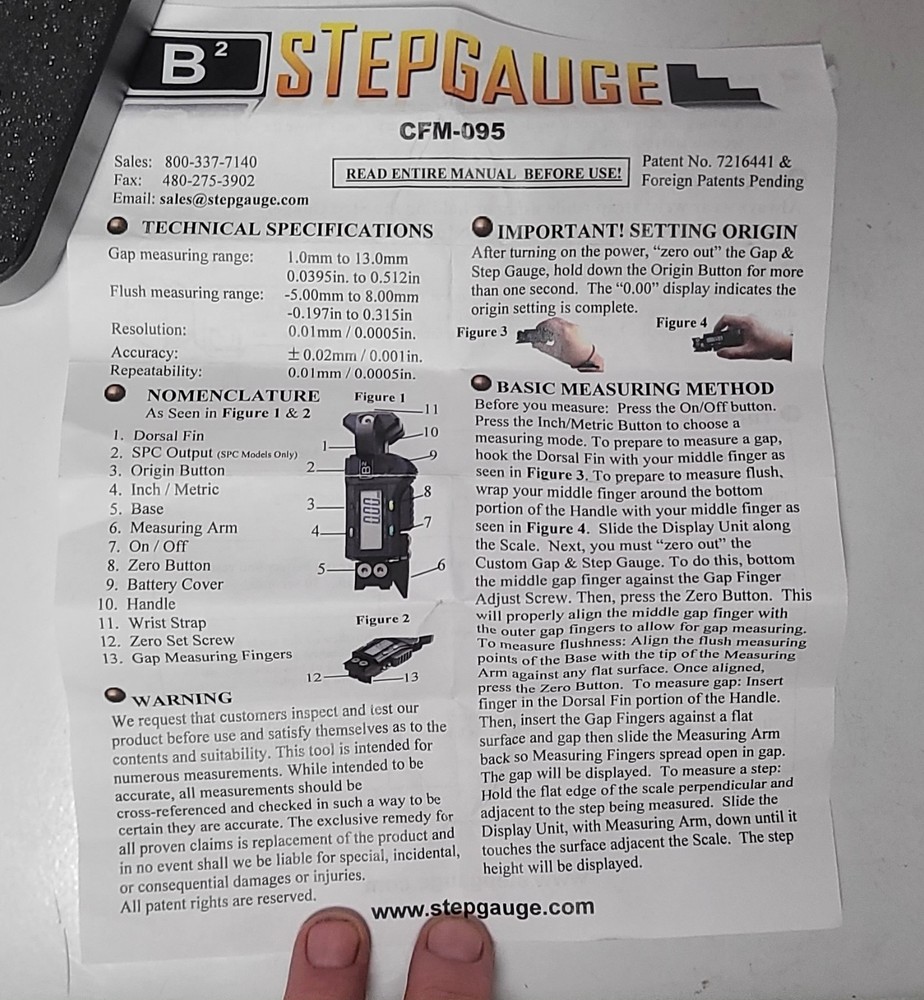 STEPGAUGE CFM-095-SPC