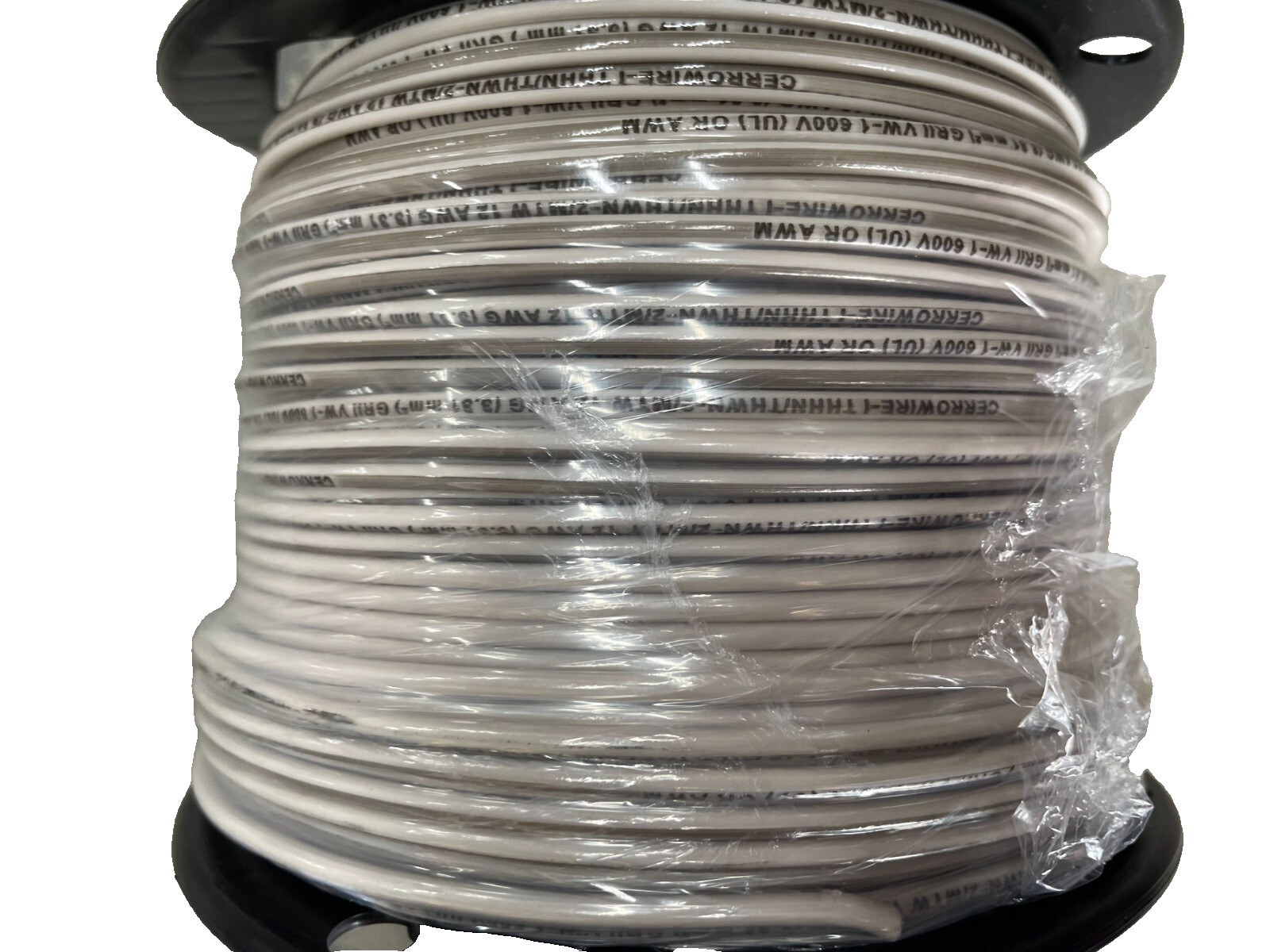 500 ft. #12 White Stranded 12 Gauge 12 AWG THHN Wire