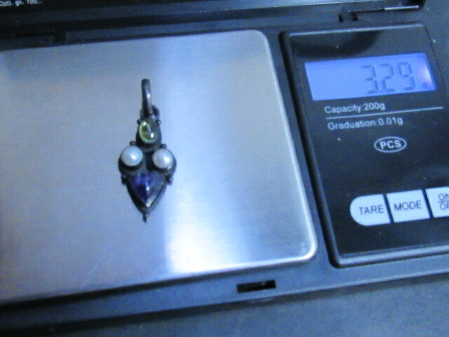 Amethyst pendent sterling